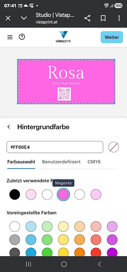 Die Farbe komplett verfehlt!