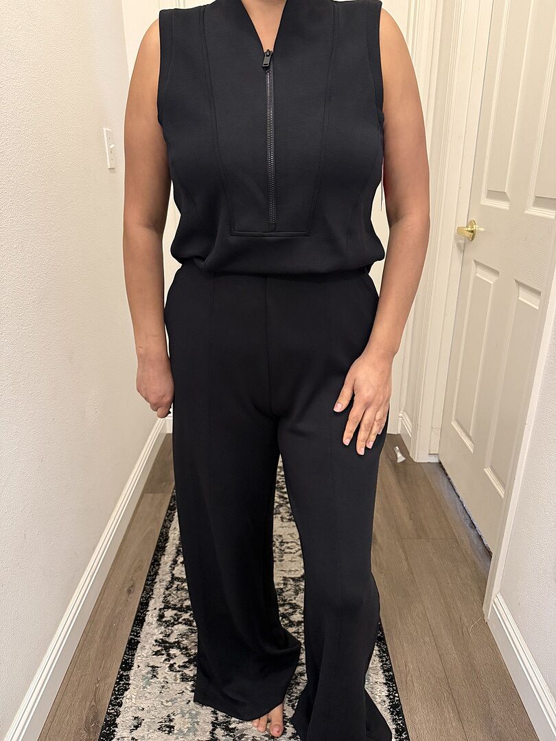 SPANX AirEssentials® Shawl Collar Half Zip Jumpsuit