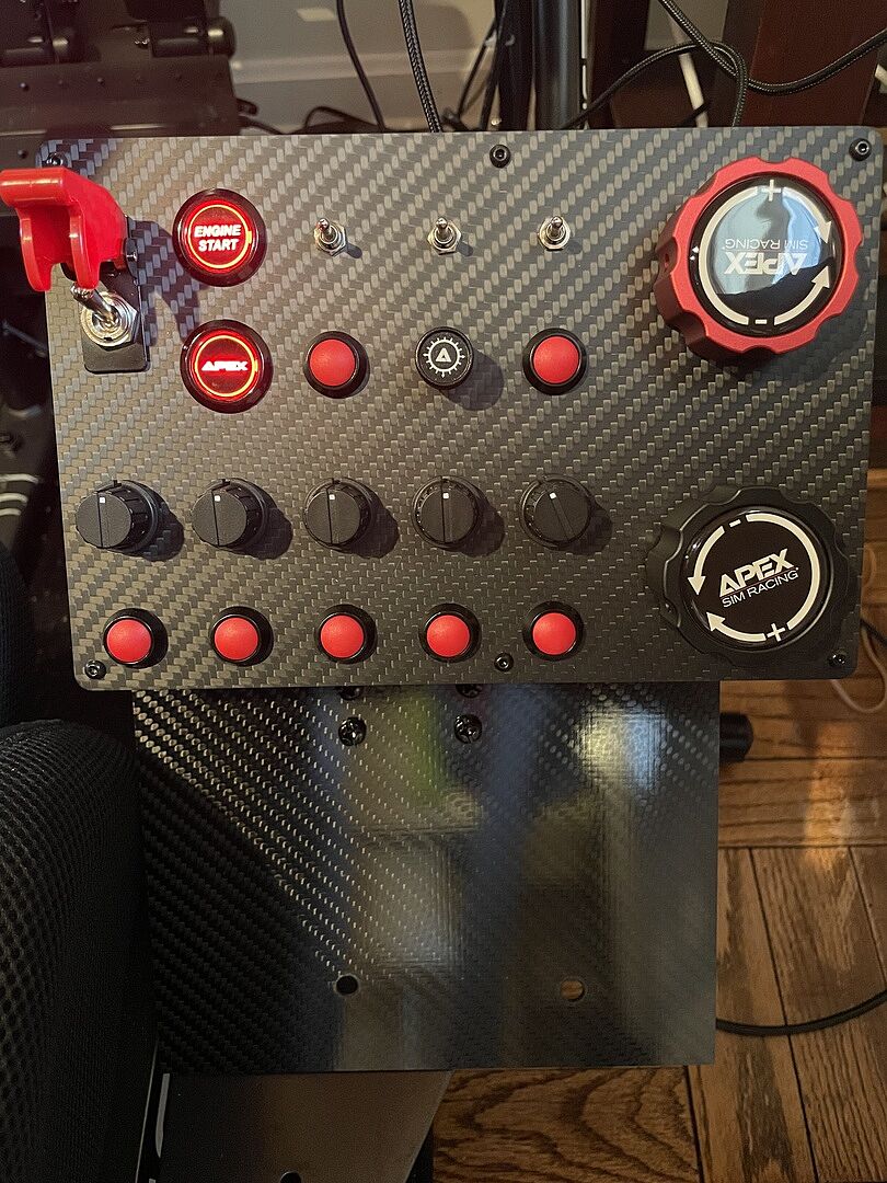 Downforce Sim Racing Button Box | Apex Sim Racing | USA Stock