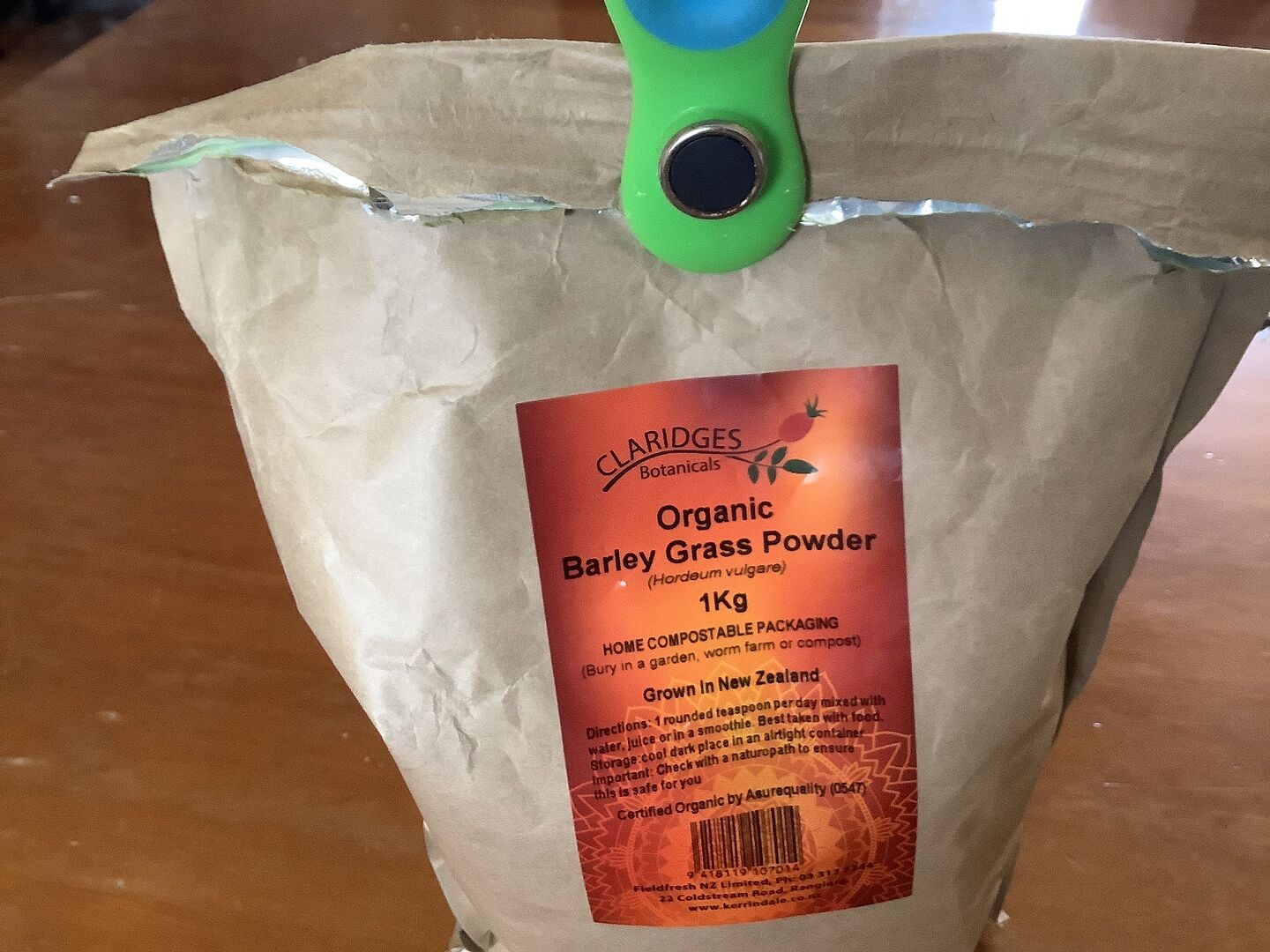 Taste Market Organic Barley Grass Powder – 1kg (2.2lbs) – 100% Natural, Bio-Quality