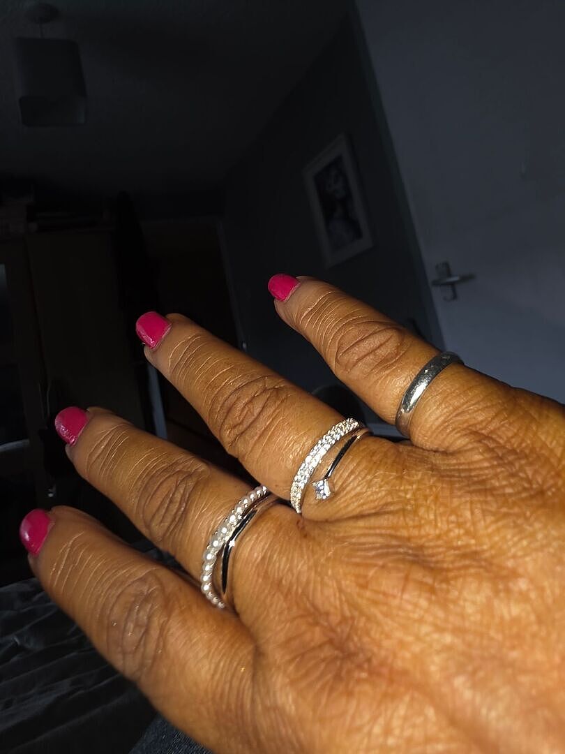 Astrid & Miyu Illusion bague argent pavé cristal