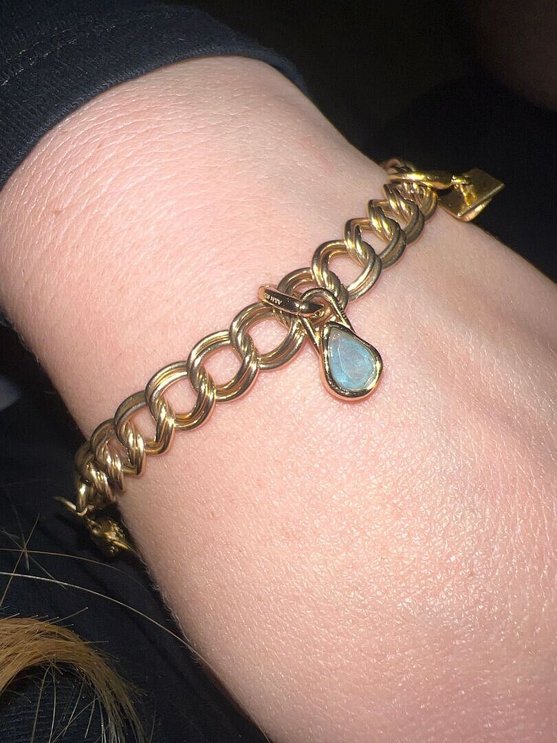 Astrid & Miyu Aquamarine March Clip Charm breloque dorée mars