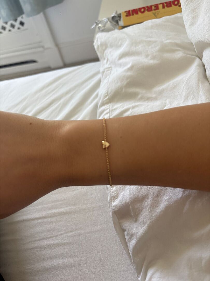 Astrid & Miyu Love Heart bracelet charms cœur doré