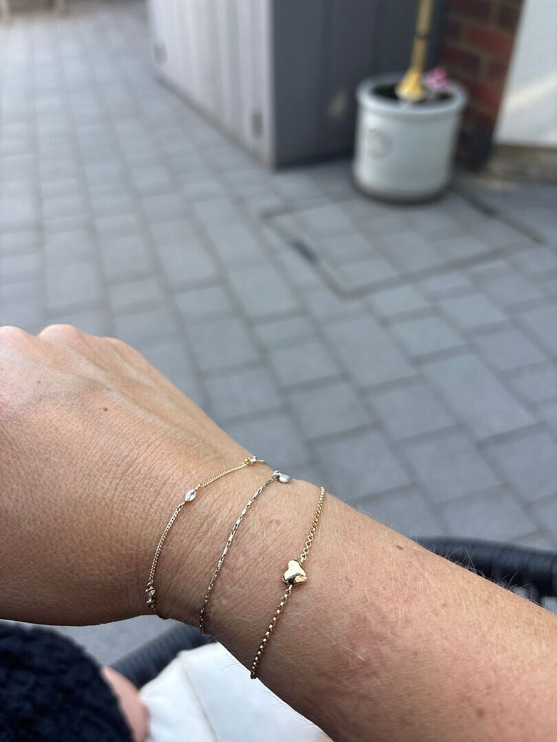 Astrid & Miyu Love Heart bracelet charms cœur doré