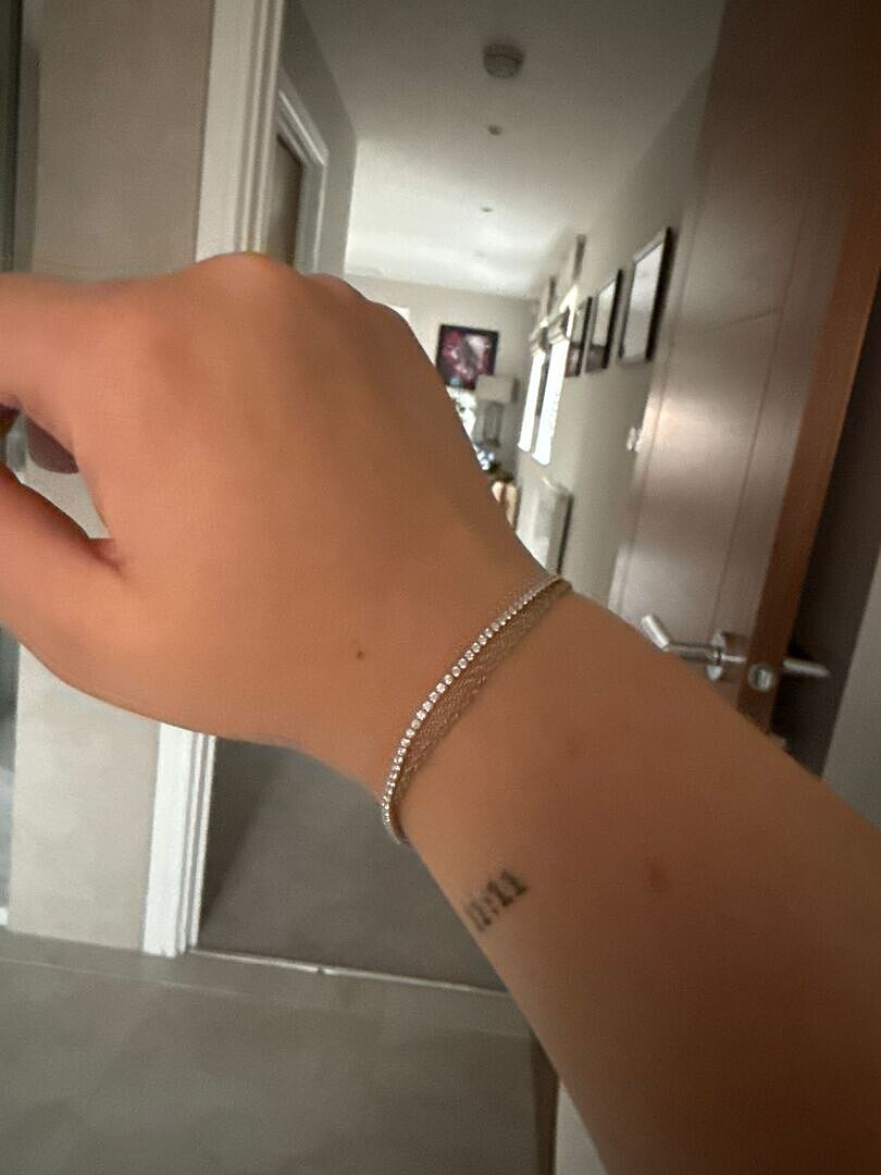 Astrid & Miyu Tennis Chain bracelet argent éclat