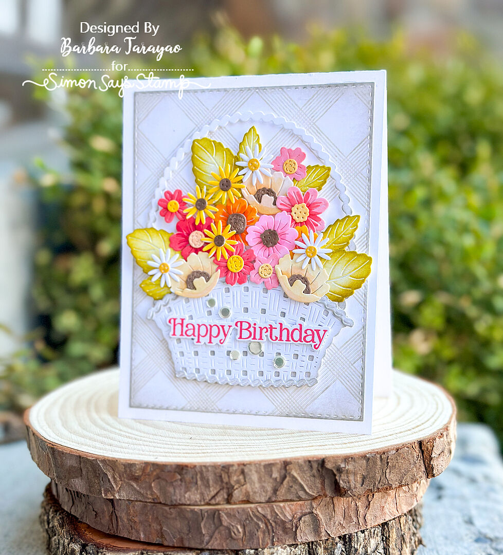 Simon Says Stamp Country Basket Bouquet Wafer Dies s1130 Beautiful Mom