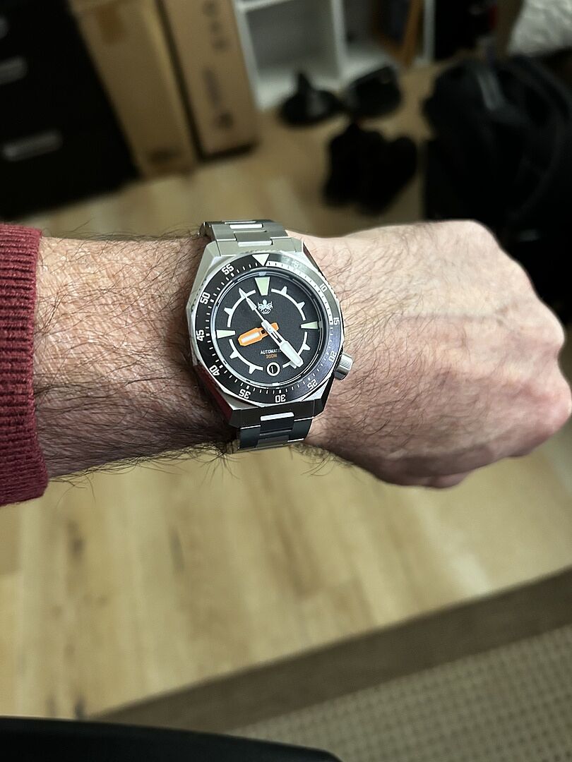 PHOIBOS Depth Hunter 300M Automatic Diver Watch PY060C Black