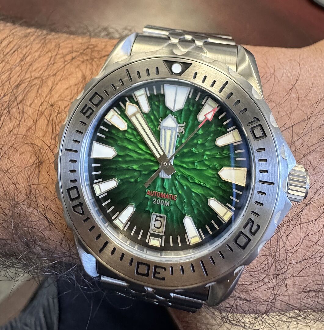 PHOIBOS KRAKEN 200M Automatic Diver Watch PY059A Tropic Green