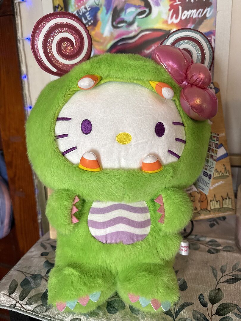 Hello Kitty® Sweet Kaiju Green Plush