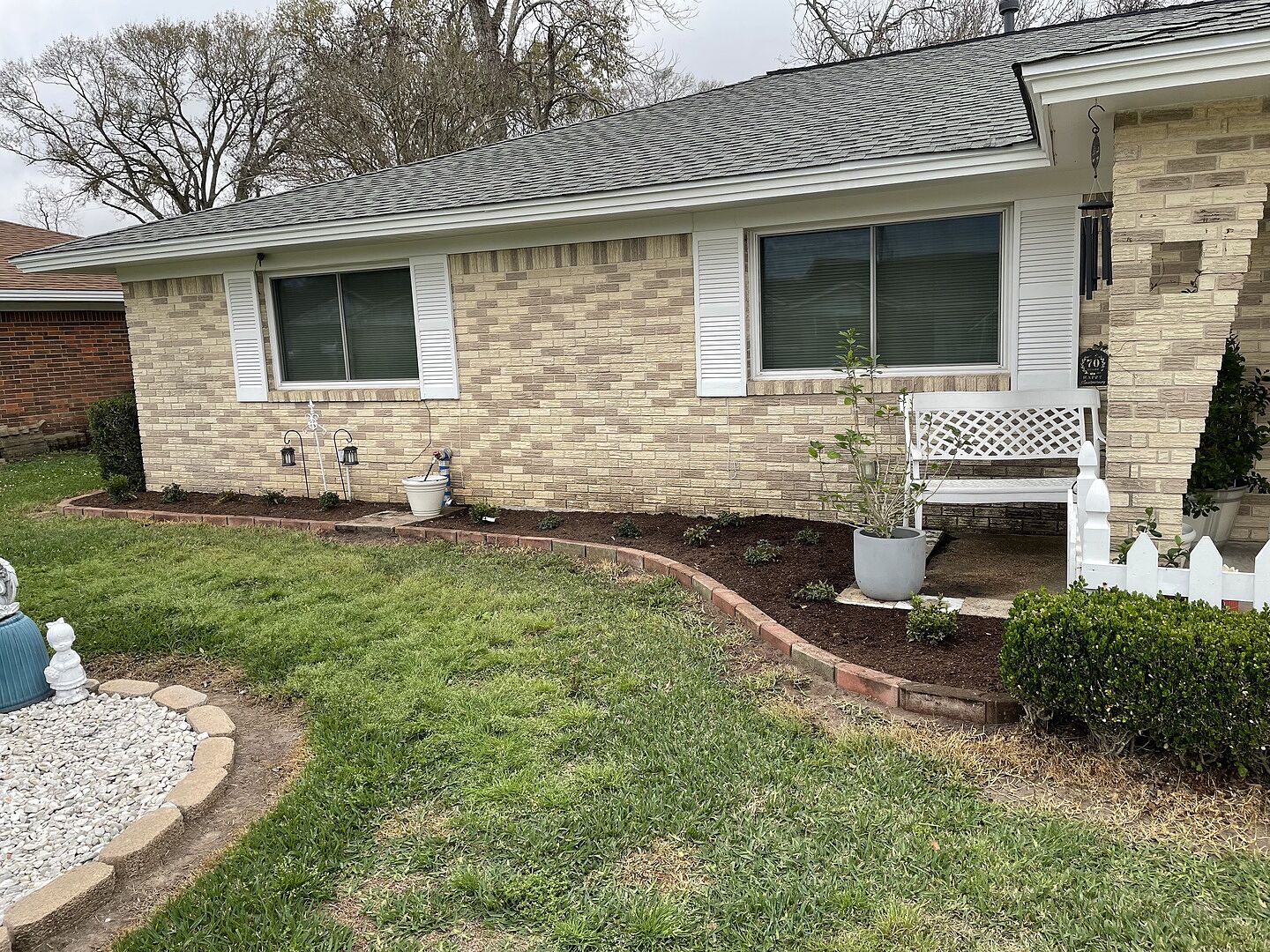 Redone our front flower bed.