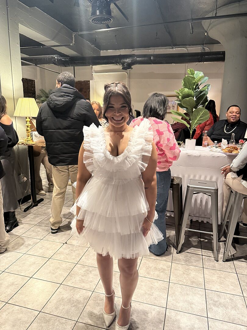 frou frou mini dress White Tulle Dress Frou Frou Mini Dress Zoey Layered Pink Tulle Loofa Mini Dress White