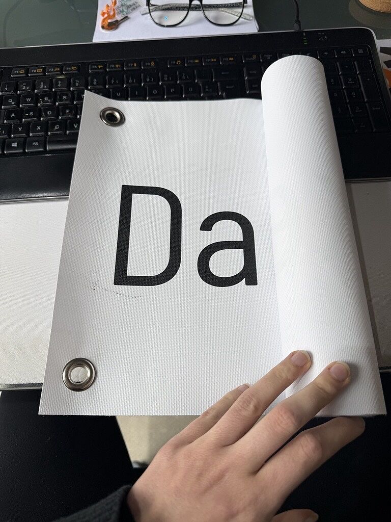 leider verschmiert & Druckstellen