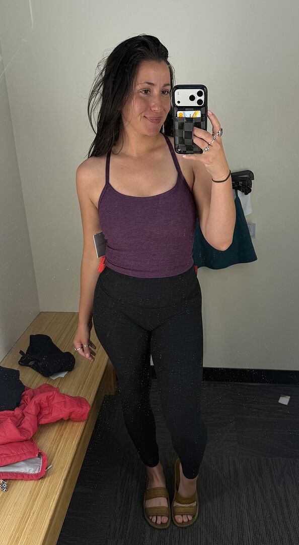 Beyond Yoga Spacedye No Front Seam Midi leggings grön