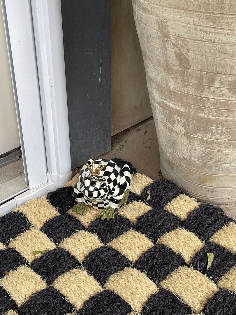 MacKenzie-Childs | Courtly Check Frog Hide-A-Key