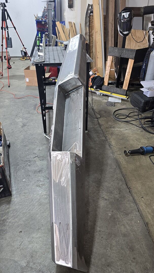 Heritage Rear Bumper Kit installed on CHEVY V2500 1989