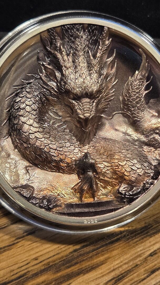 THUNDER DRAGON 3 Oz Silver Coin 20$ Cook Islands 2026