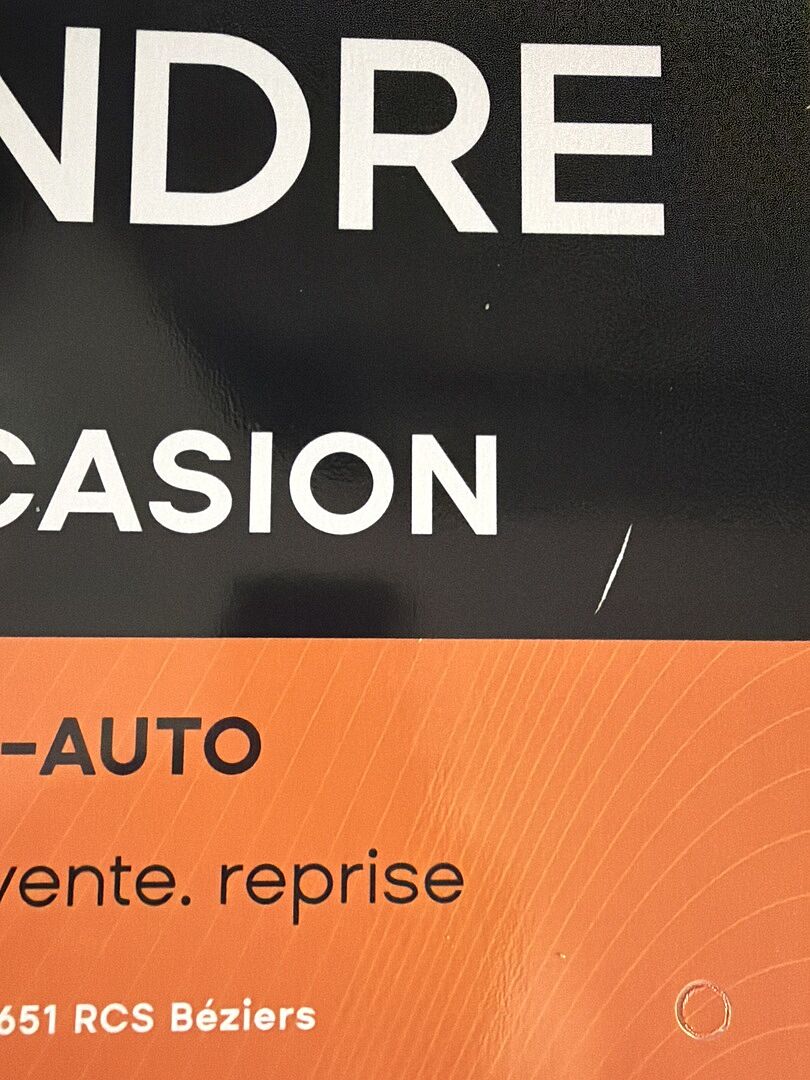 Reçu avec un défaut