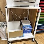 送料無料】 プリンターワゴン スチール 2段キャスター付き 耐荷重80kg