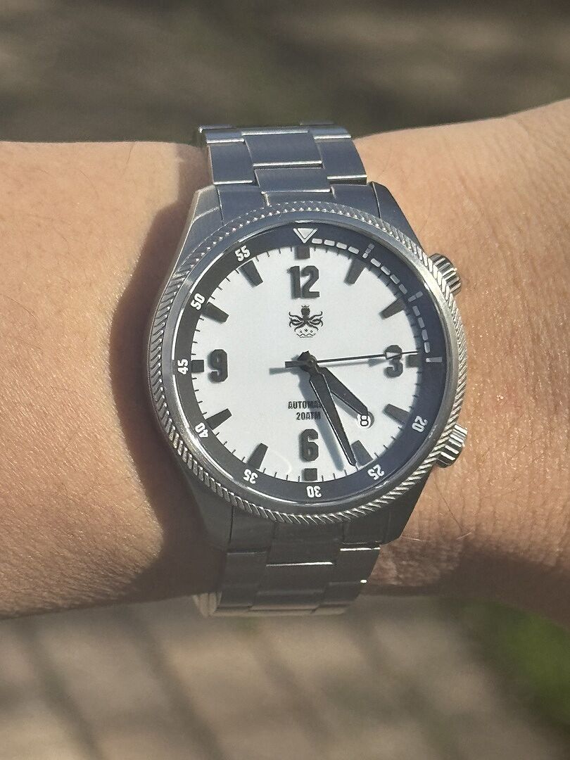 PHOIBOS Storm Corsair 200M Automatic Diver Watch PY063E White