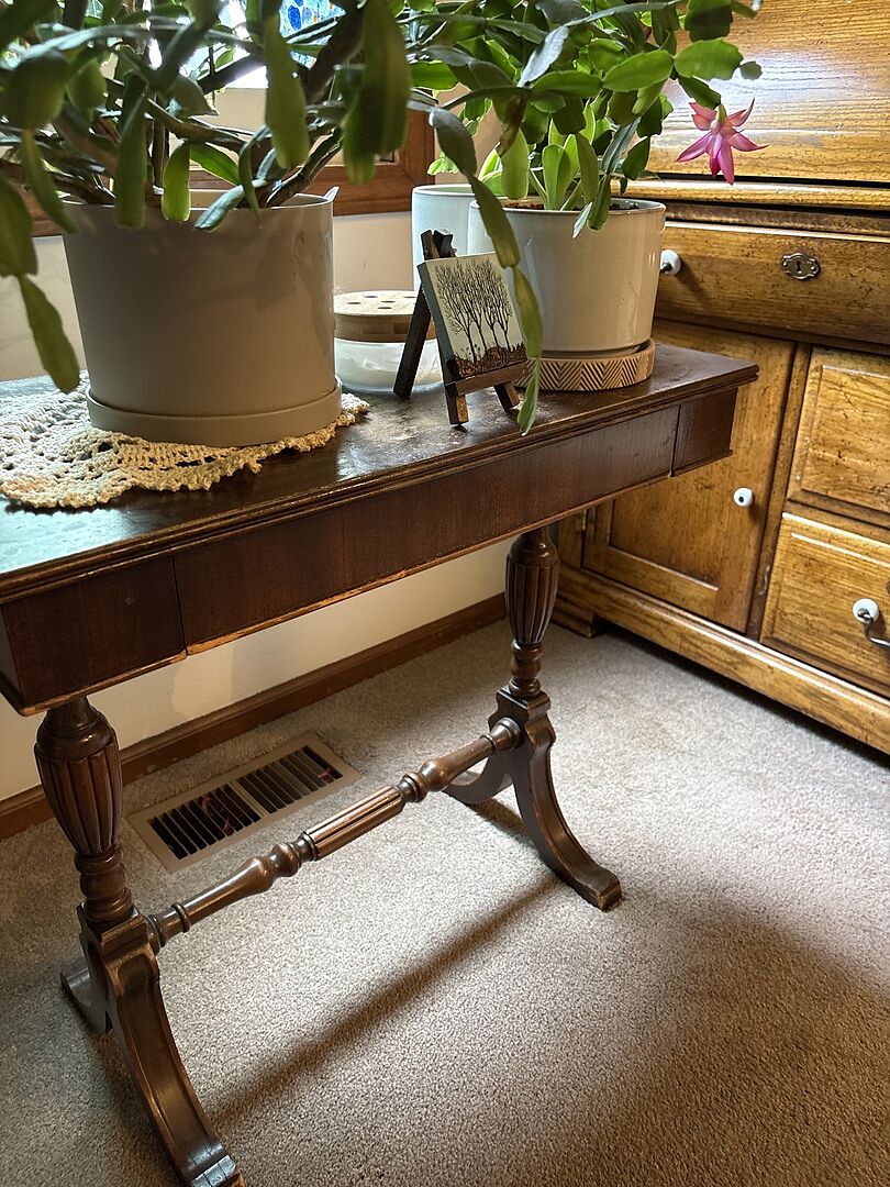 Azuna Luxe Glass jar styled on a console table