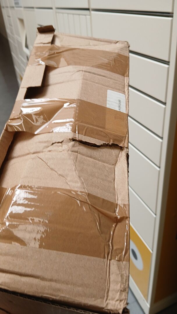 Bordes quemados y pésimo empaquetado