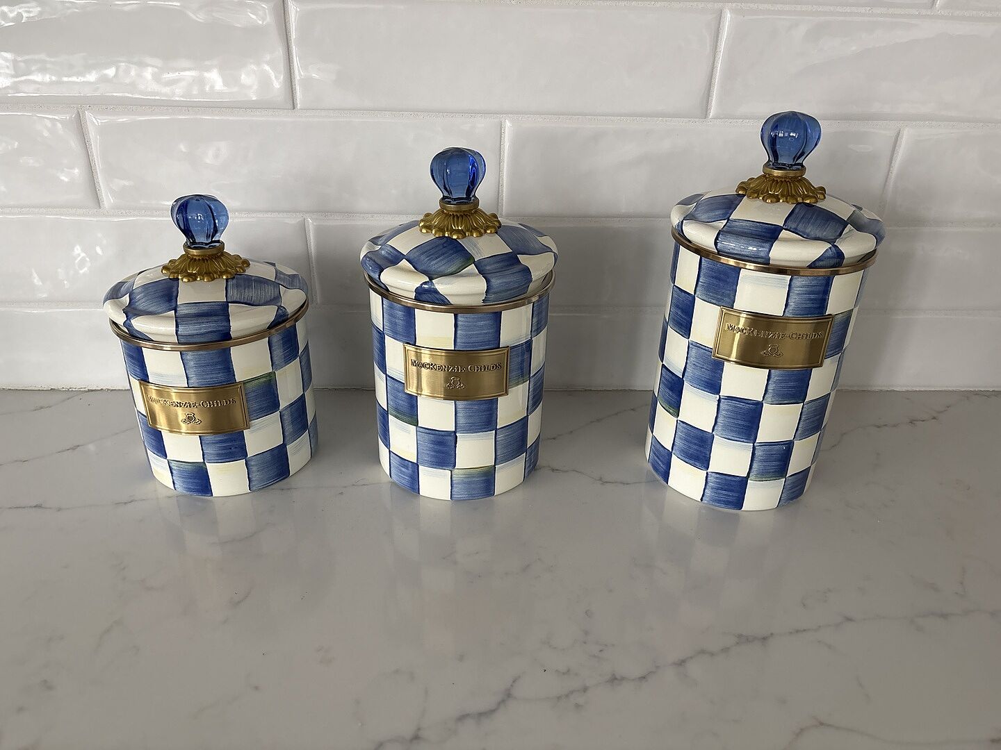 MacKenzie-Childs | Royal Check Large Canister