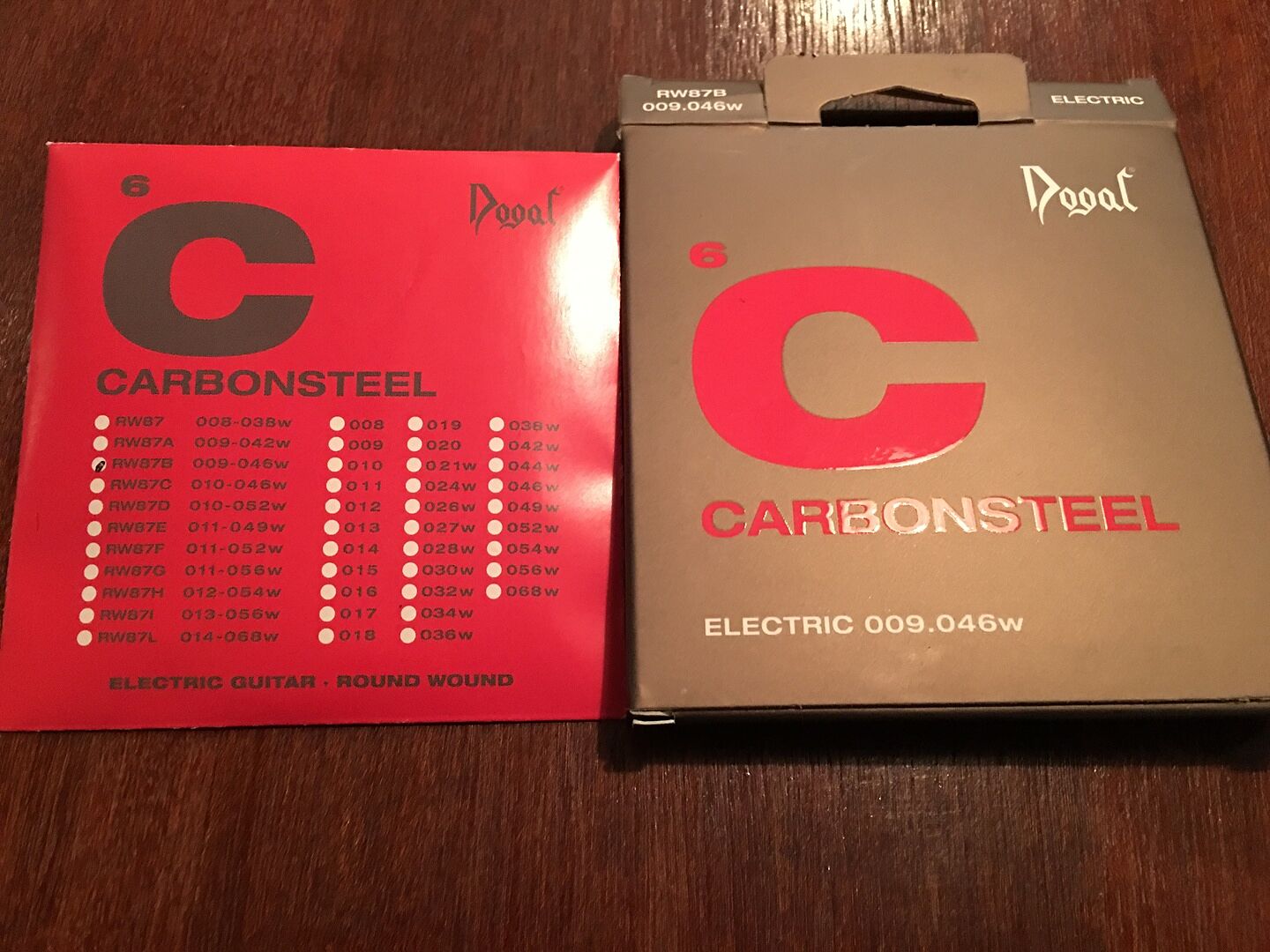 Dogal RW87A Round Wound CarbonSteel Electric Guitar Strings 942