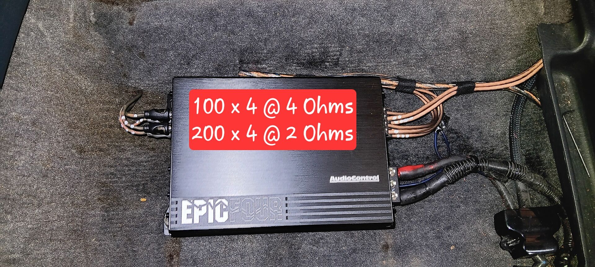 EPICFOUR 4-Channel Amplifier, 800W RMS, Class D — AudioControl