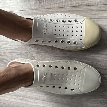 Native Shoes Jefferson Bloom Archive Full Metal Grey Men 9 Lightweight EVA Amazon.com | Native Shoes Jefferson Bloom Bone White Men main image 4