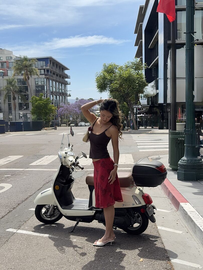 Karleigh Midi Skirt - Cherry Rose – Peppermayo US