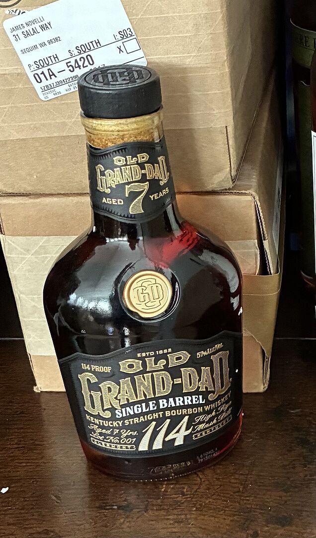Buy Old Grand-Dad 7 Year Single Barrel Bourbon Whiskey – 114 Proof