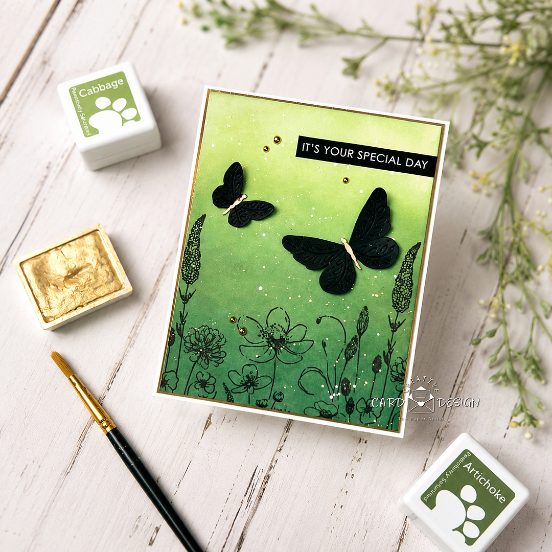 Simon Says Stamp Flourish Butterfly Trio Wafer Dies s1092 In My Heart