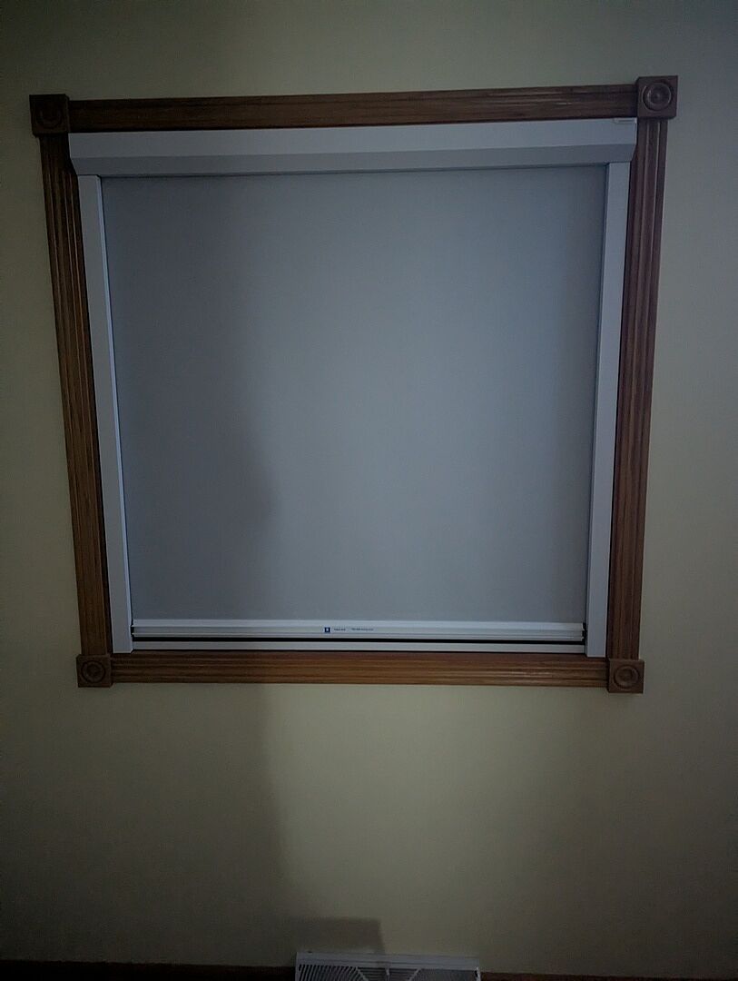 Ultimate Blackout Shade fitted in a customer's window — photo from Corey M.'s review