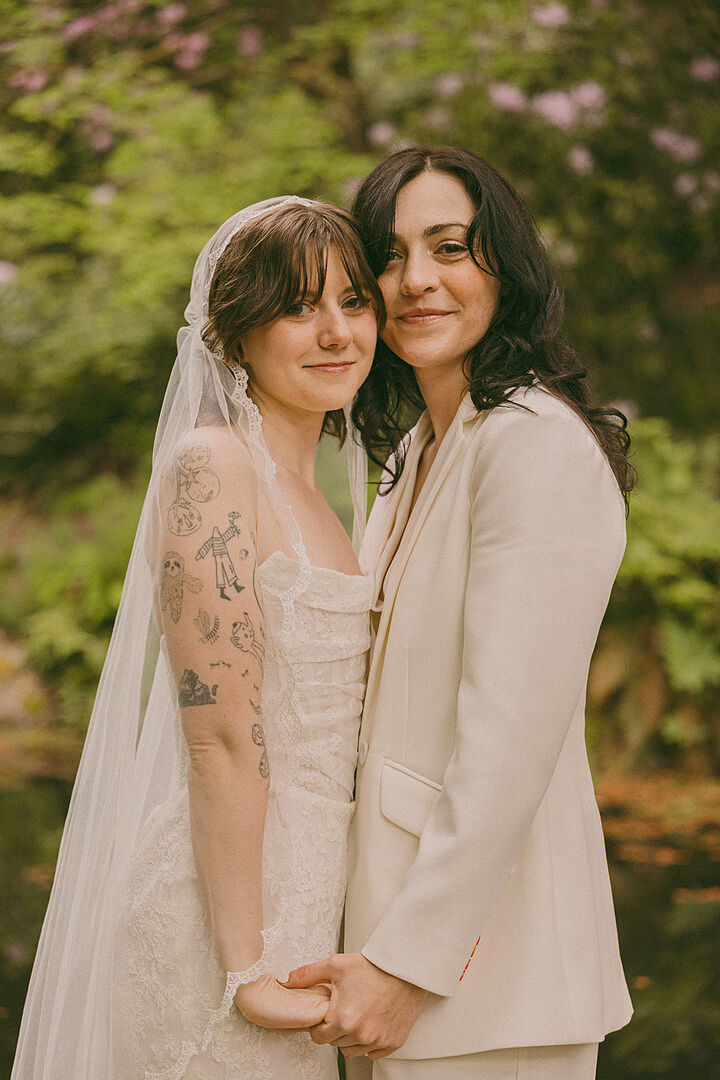 Abigail M., real Britten bride