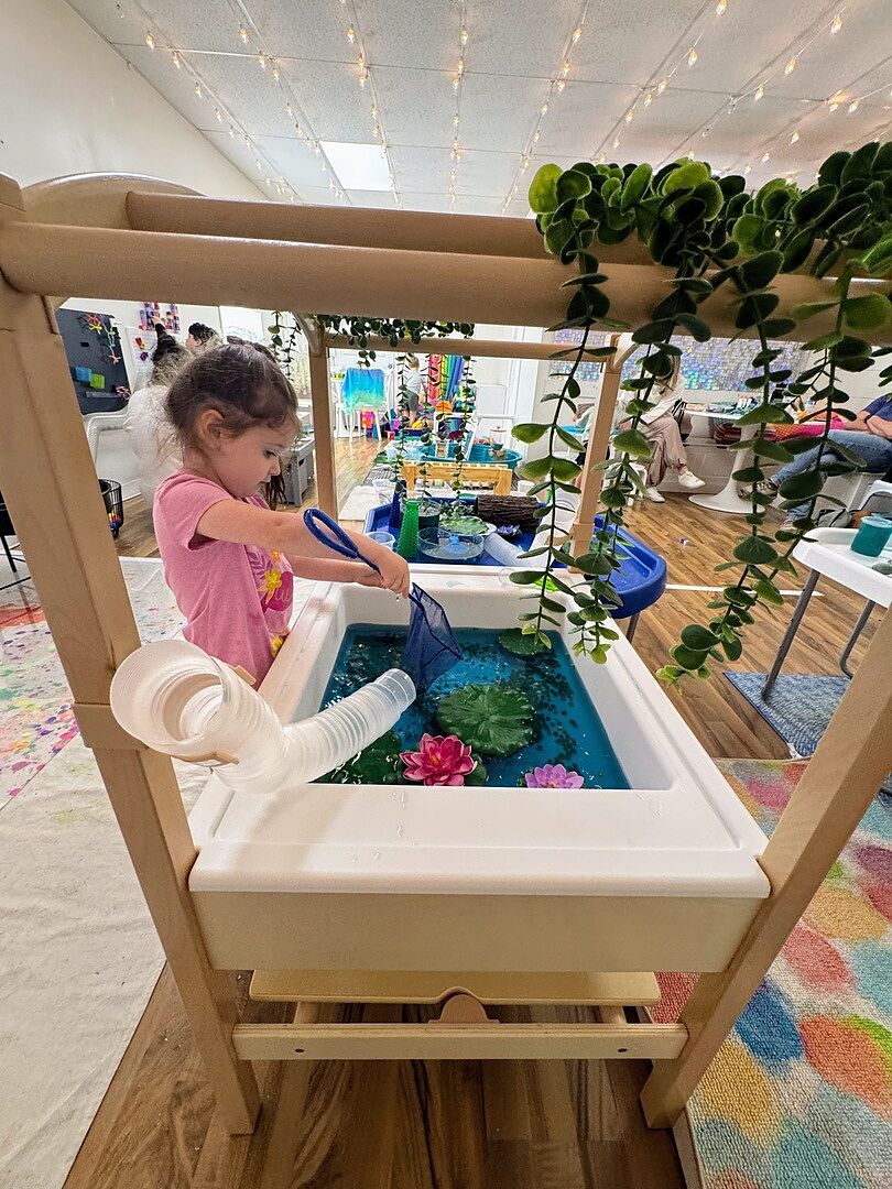 Guidecraft Sensory System zand- en watertafel met baldakijn