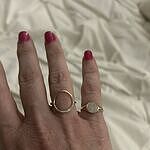 MEJURI 14k YG パヴェダイヤモンド　シグネットピンキーリング 14k Gold Pavé Diamond Signet Pinky Ring - Elegant & Versatile