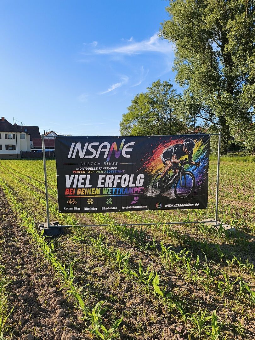 Bauzaun Werbung