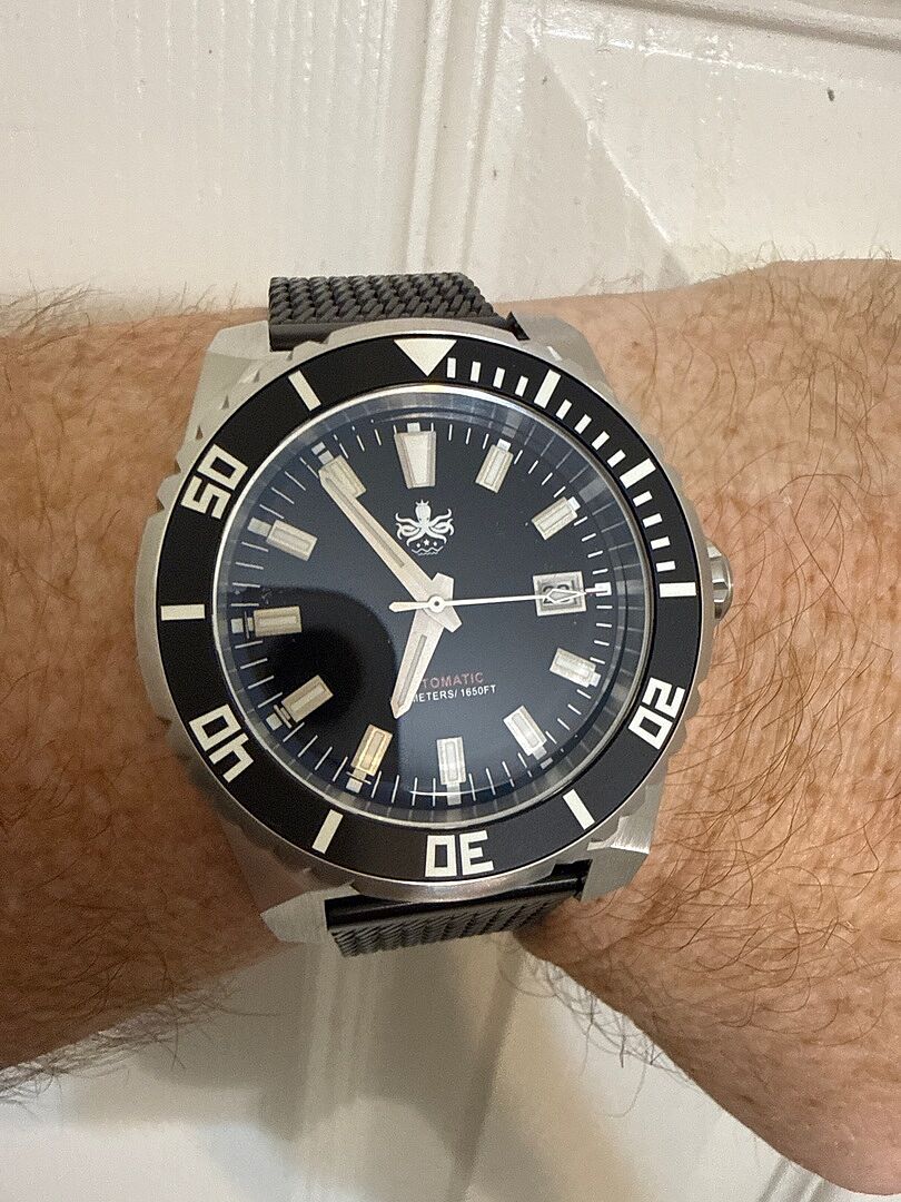 PHOIBOS LEVIATHAN PY032C 500M Automatic Diver Watch Black