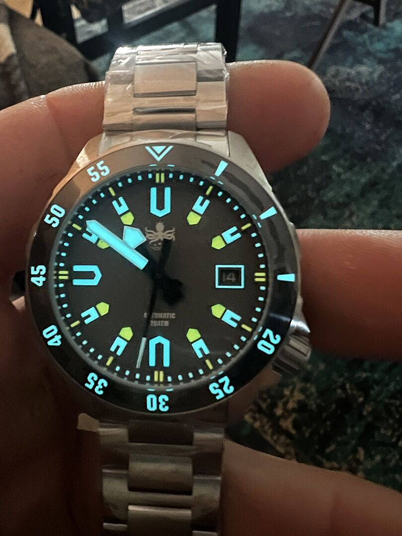 PHOIBOS APOLLO 200M Automatic Diver Watch PY056D Grey