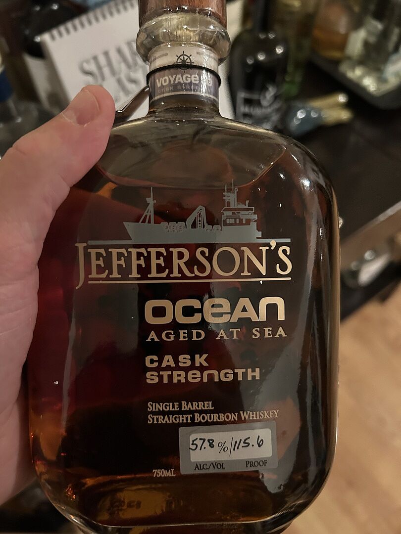Buy Jefferson's Ocean Cask Strength Aged at Sea Bourbon Whiskey Online