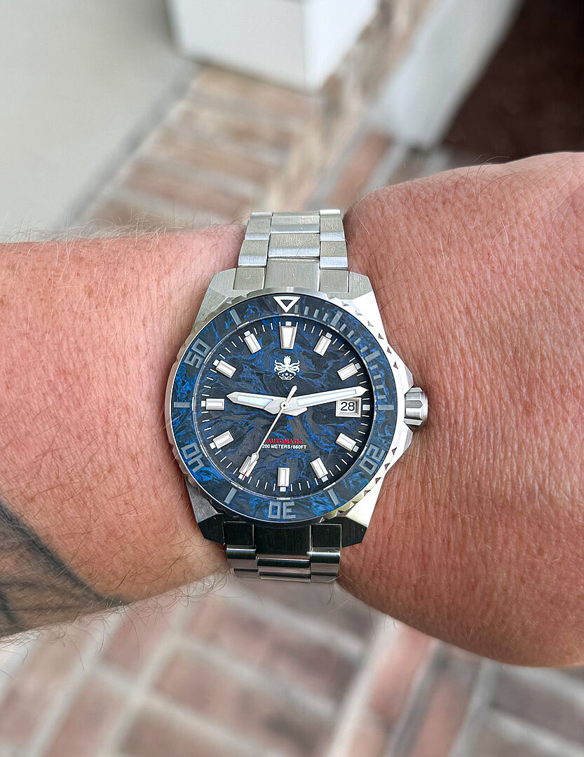 PHOIBOS LEVIATHAN 200M Automatic Diver Watch PY062B Blue Forged