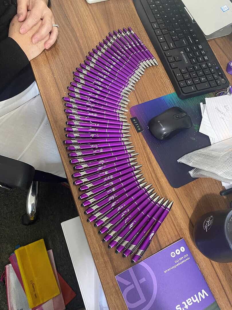 The logo wiped off