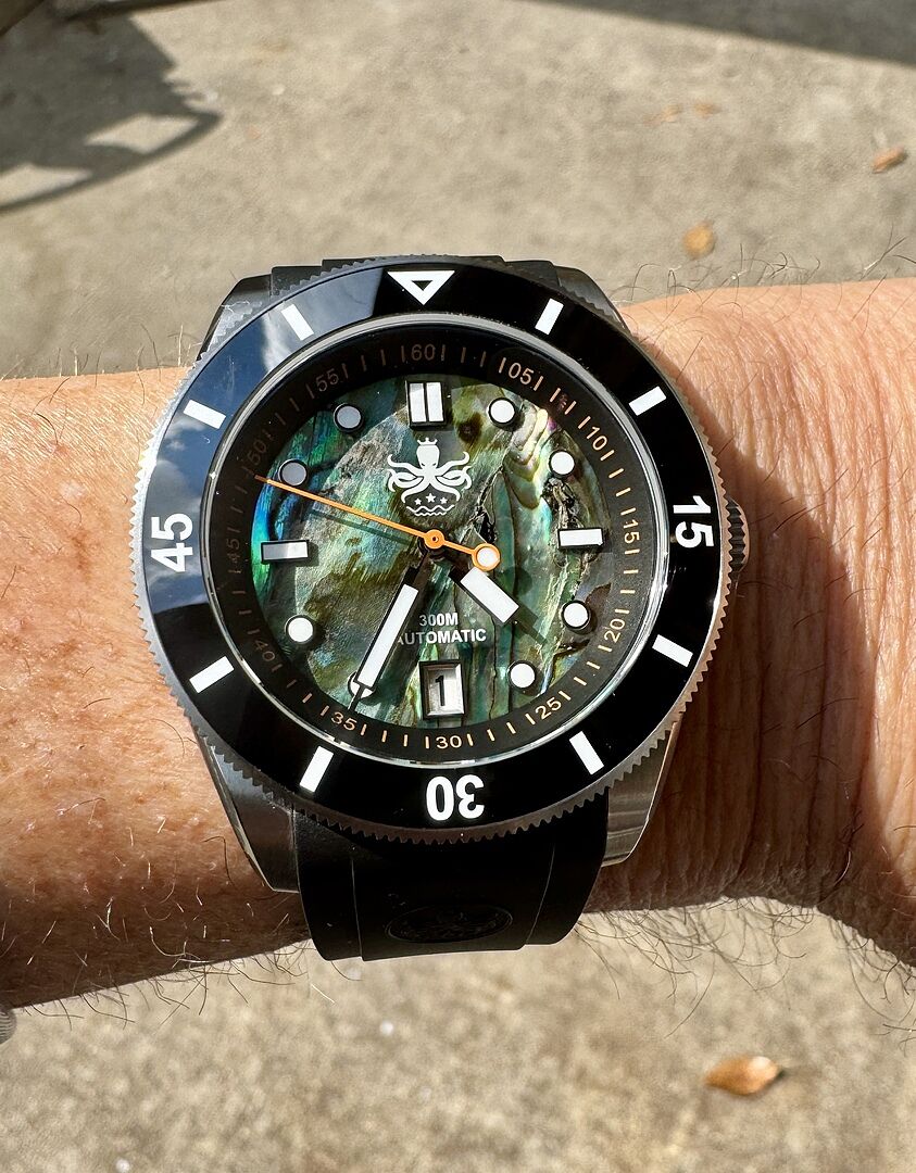PHOIBOS WAVE MASTER PY010ER 300M Automatic Dive Watch Abalone Shell