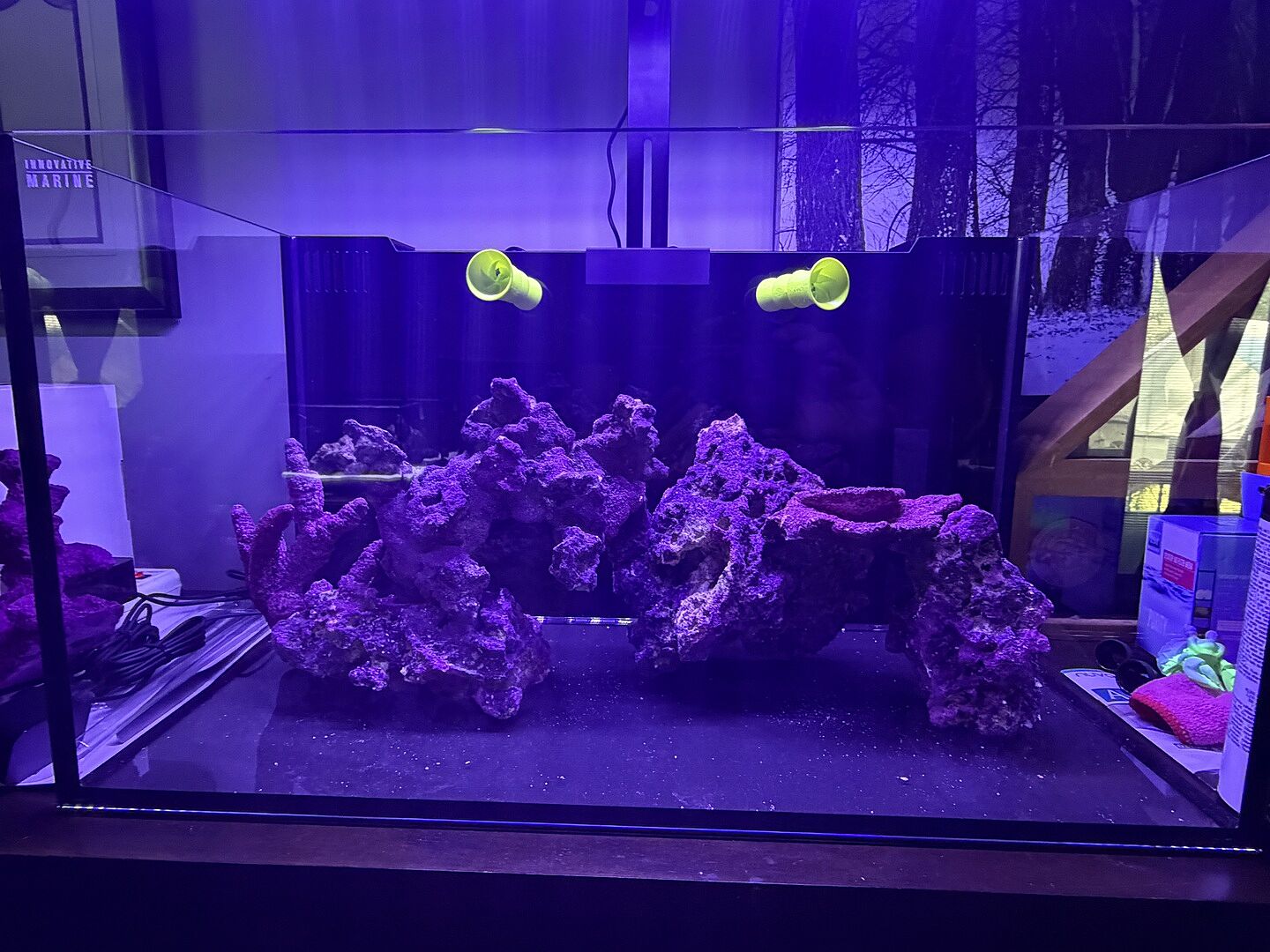 20 Gallon AIO Long Nuvo Fusion Aquarium Desktop (0315-P