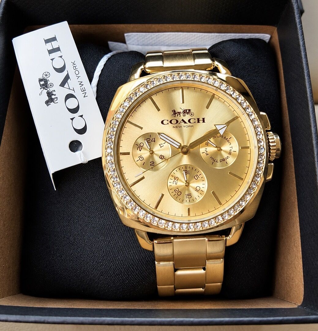 Coach Boyfriend Gold-Tone Multifunction Watch Coach | Movado Company Store | Coach Boyfriend main image 2
