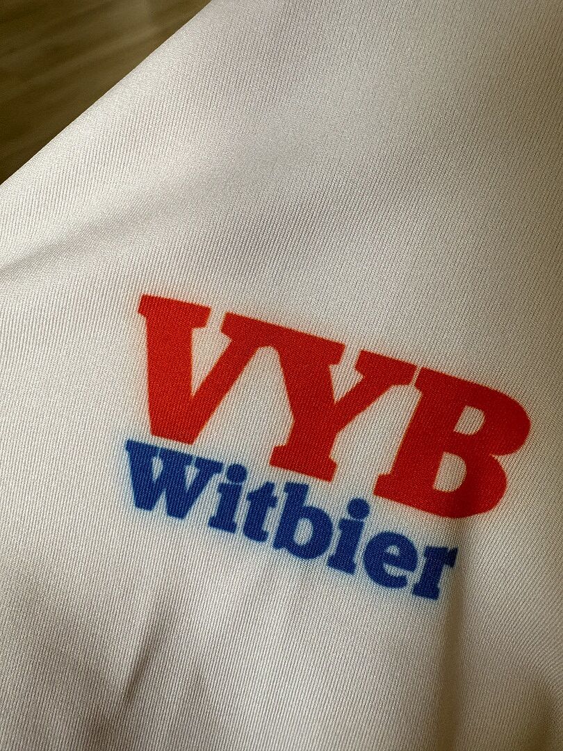De bedrukking is uitgelopen