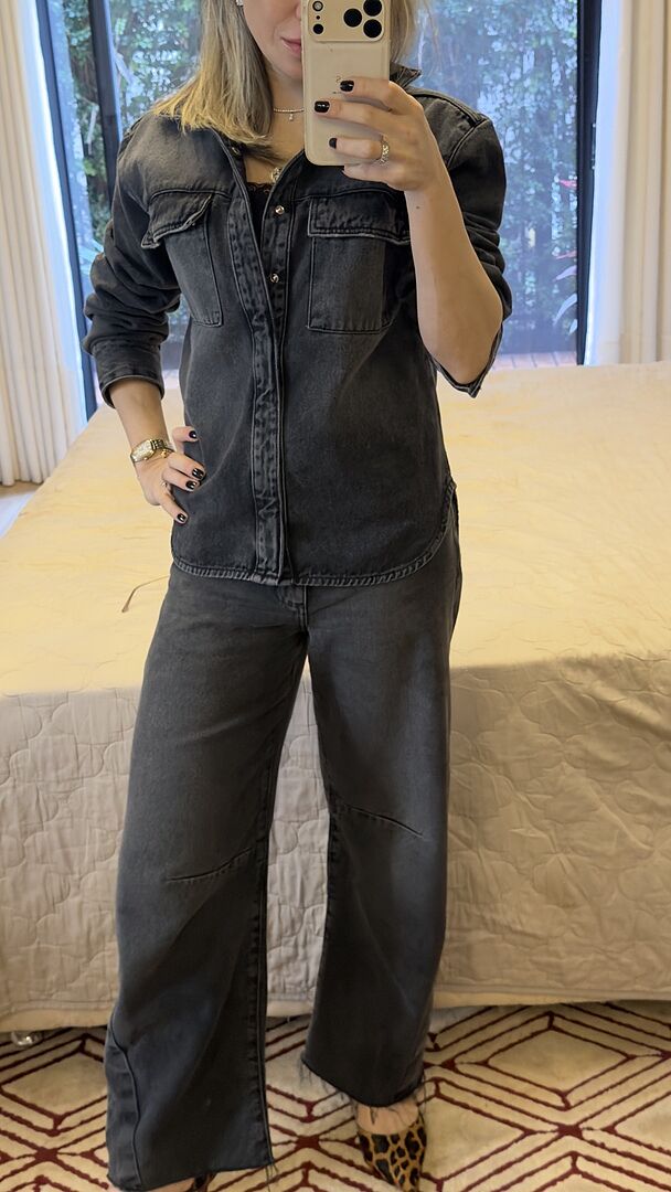 Foto enviada por cliente — Camisa Jeans Lauren Black