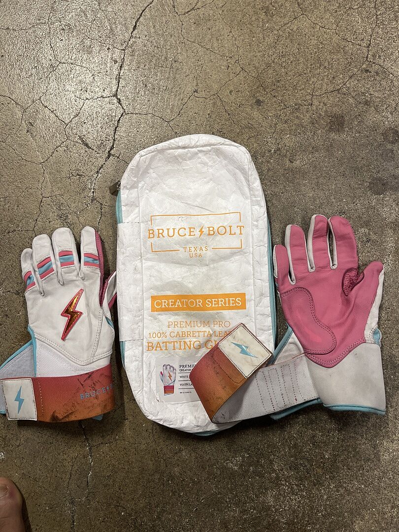 CARIBBEAN YELLOW Batting Gloves | Long Cuff Batting Gloves – BRUCE