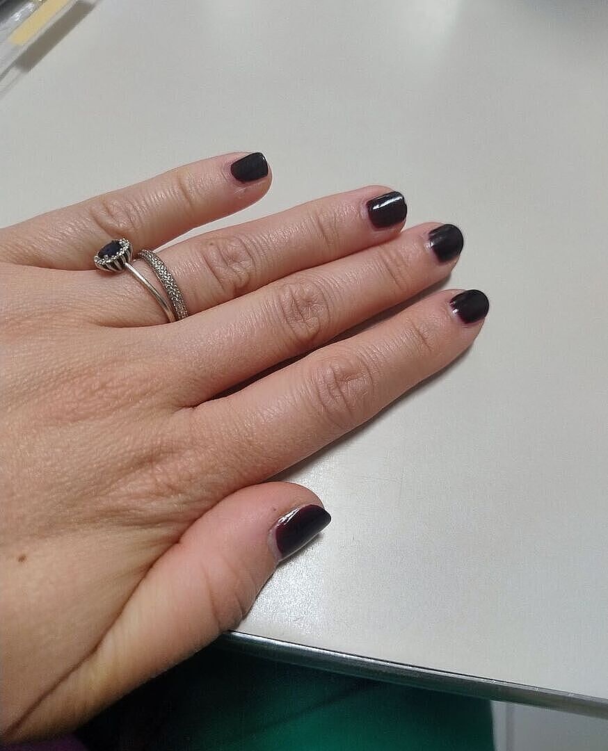 Dark brown with cool undertones Gel nail polish - Mocha