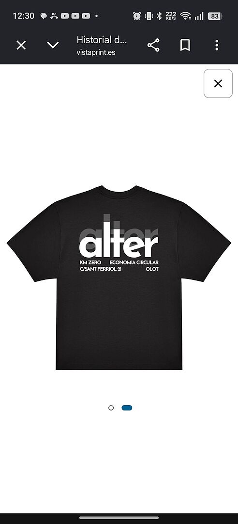 Camiseta de gran calidad, pero el color de la impresión no es fiel al diseño